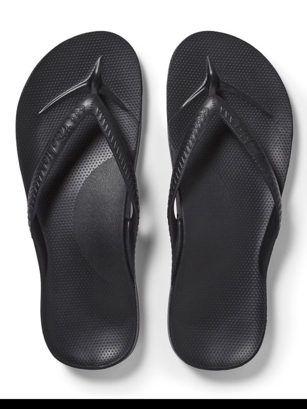 ARCHIES ARCH SUPPORT FLIP FLOP Sandals- BLACK, NWT
